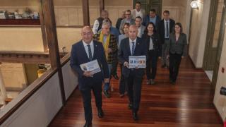 El presidente de la Diputación de Segovia, Miguel Ángel de Vicente, presenta el proyecto de presupuestos para 2026, este lunes