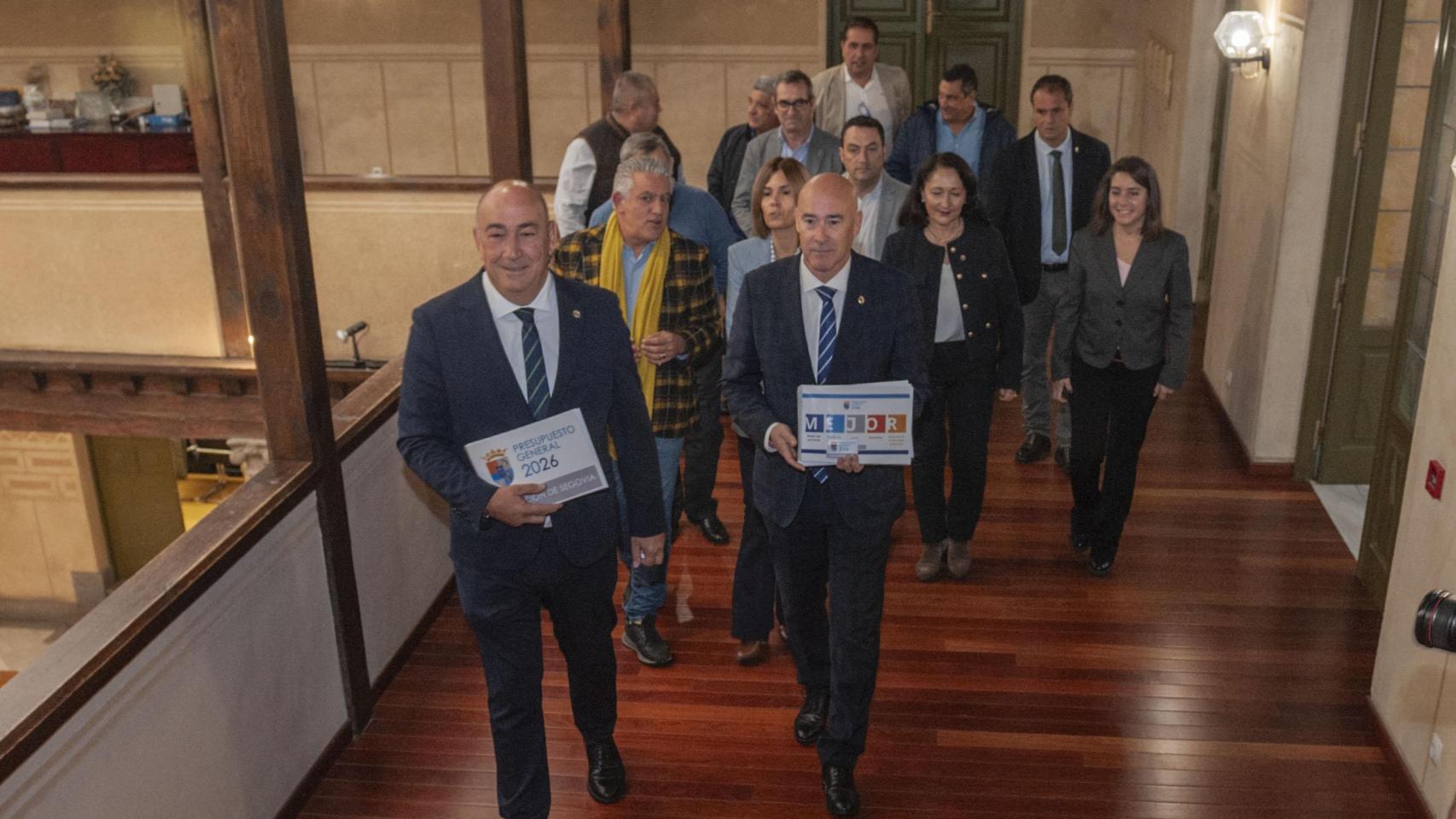 El presidente de la Diputación de Segovia, Miguel Ángel de Vicente, presenta el proyecto de presupuestos para 2026, este lunes