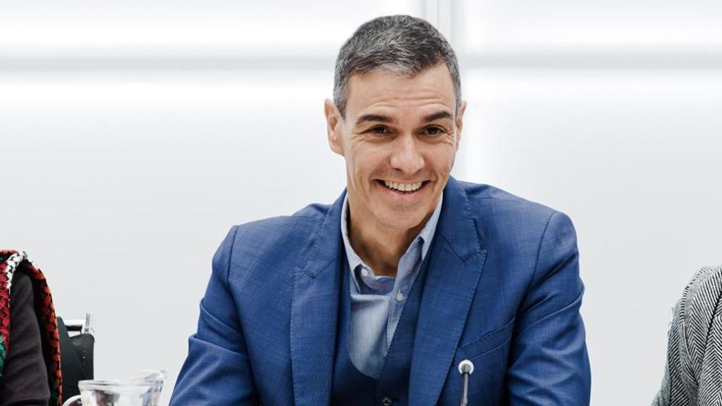 Pedro Sánchez este lunes en la reunión de la Comisión Ejecutiva Federal del PSOE.