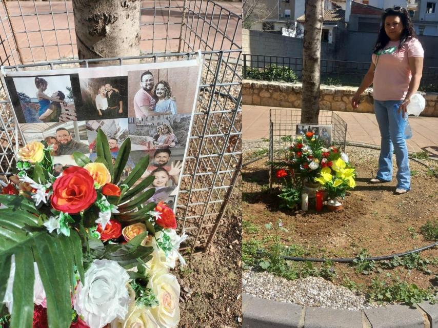 Yuri, a última vez que conseguiu deixar flores na rua de Valência, onde seu irmão Jesus e sua companheira Bessie foram abatidos.