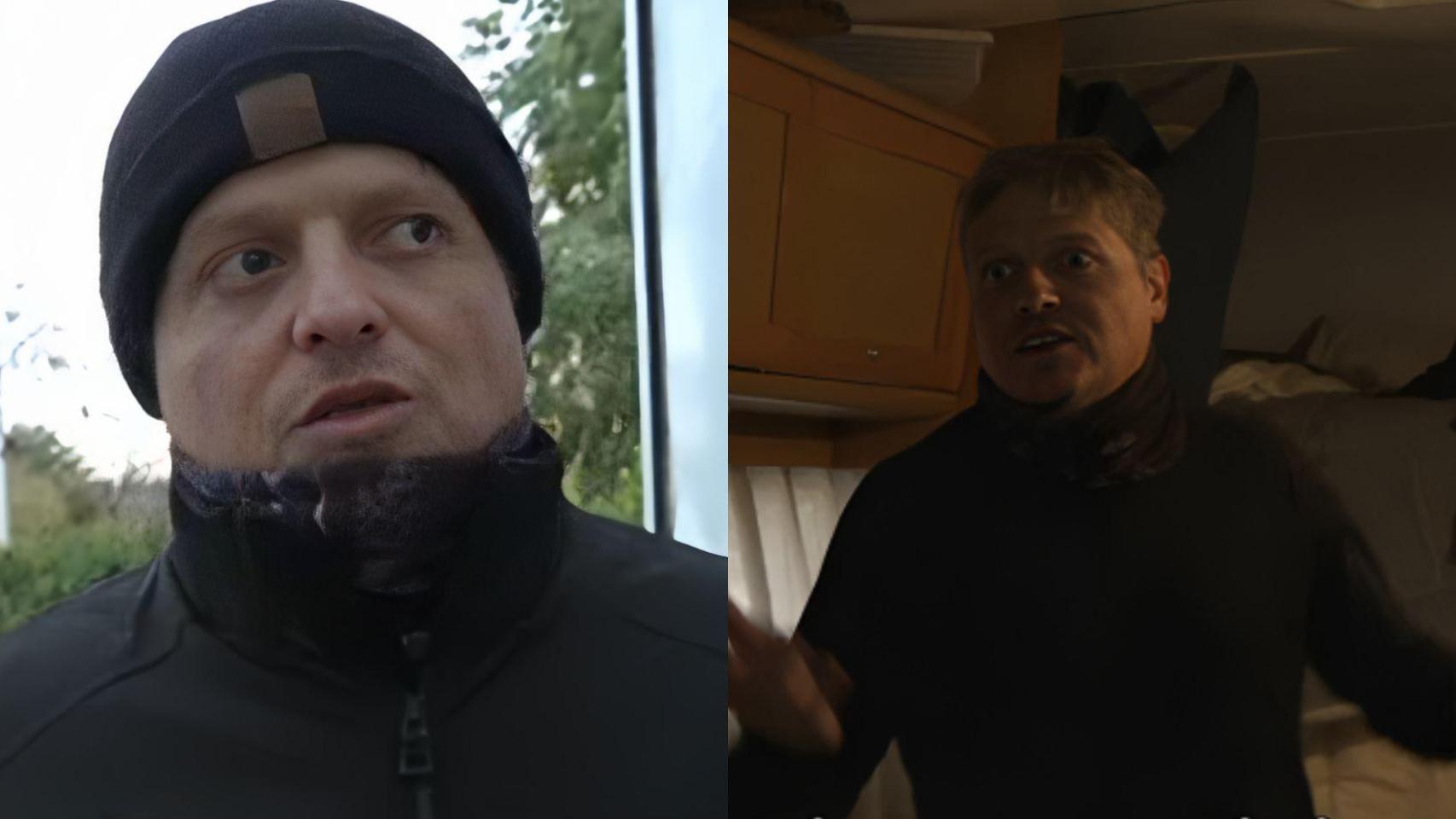 David, contando su testimonio a las cámaras.