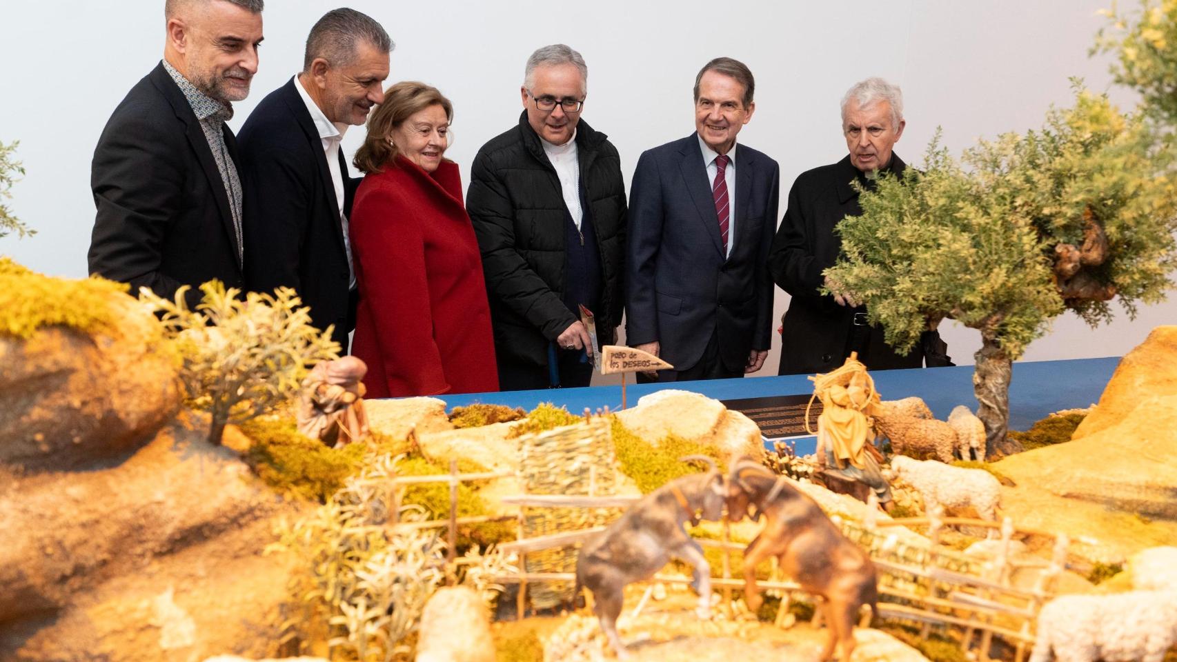 Visita institucional al Belén Monumental de Vigo, ubicado en Casa das Artes