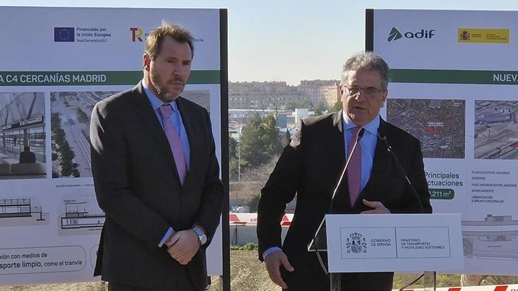 Óscar Puente y Ramón Jurado en una fotografía de archivo.