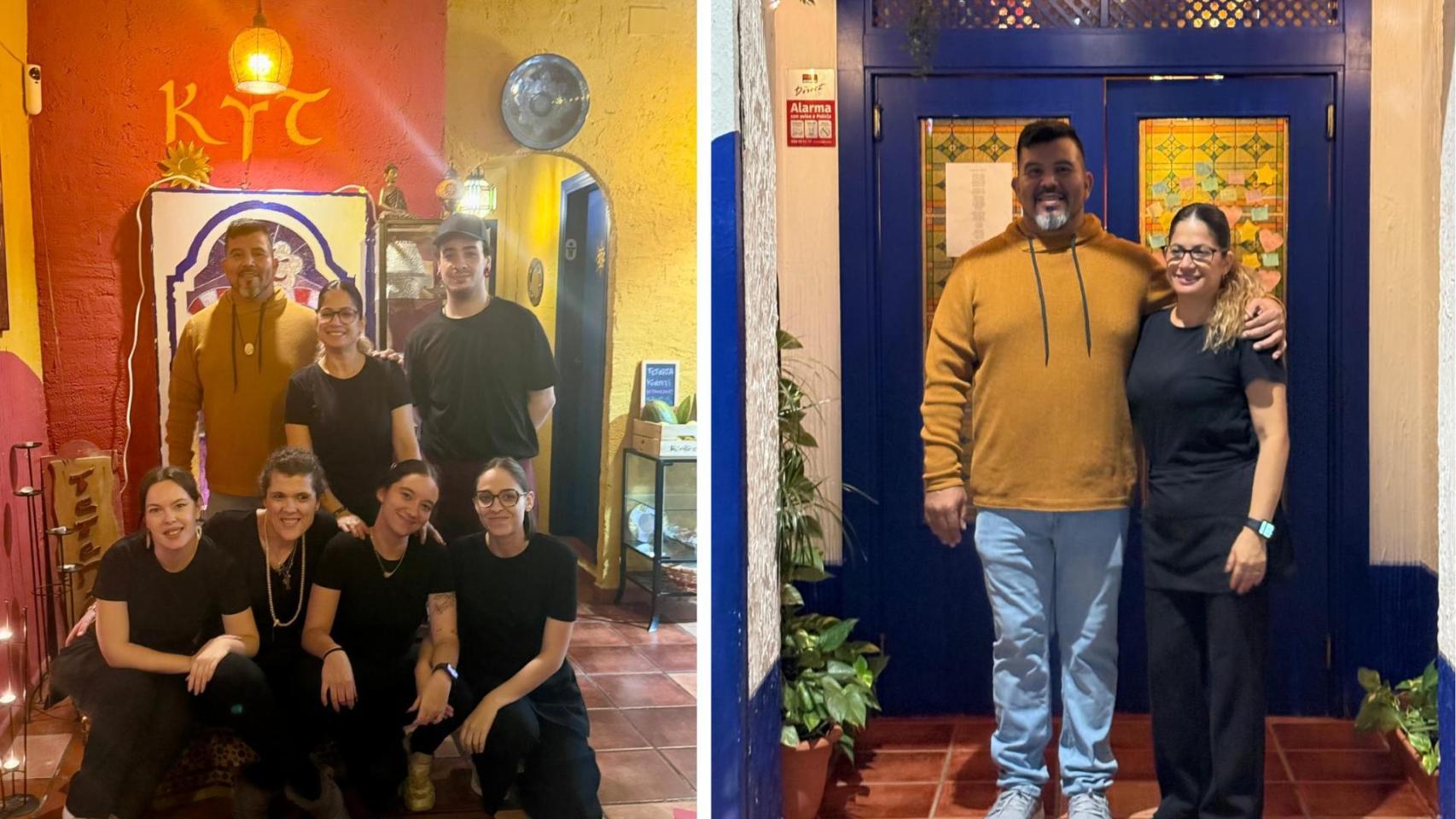 Un montaje con el equipo.