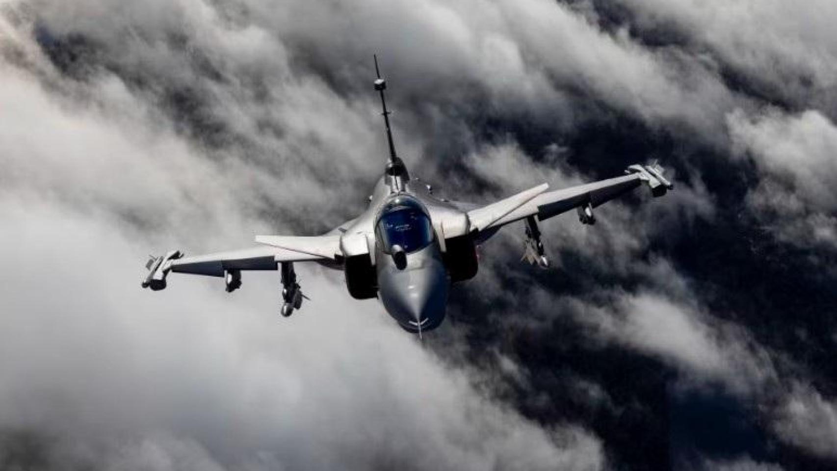 Un caza Gripen de Saab