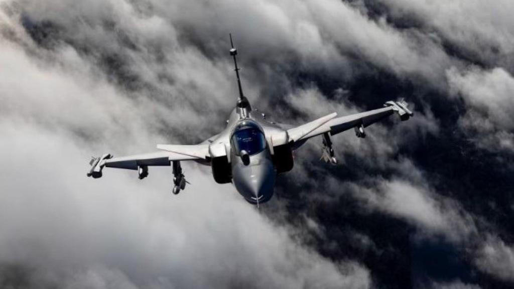 Un caza Gripen de Saab