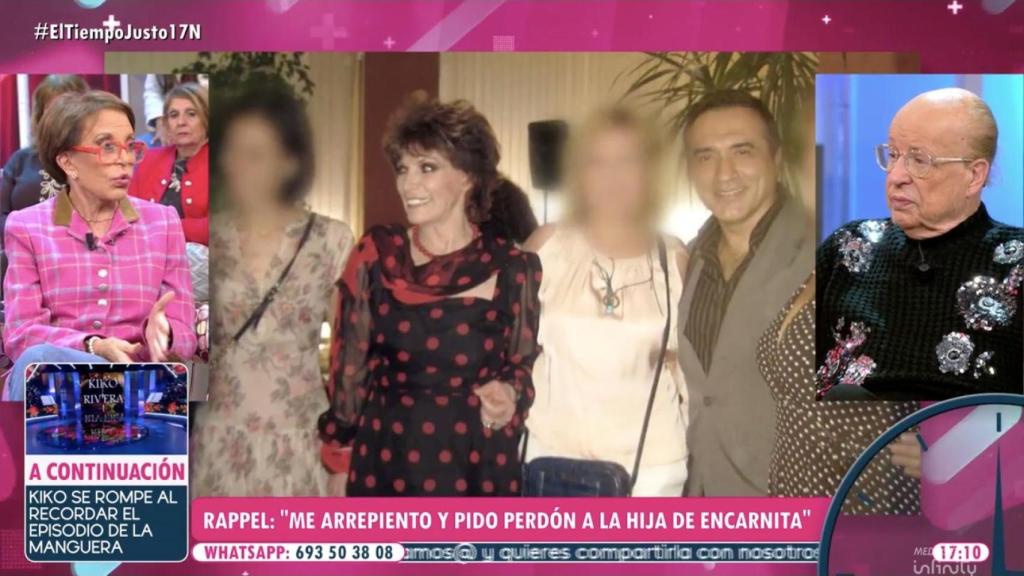 Rappel en el programa de 'El tiempo justo' hablando de Encarnita Polo.