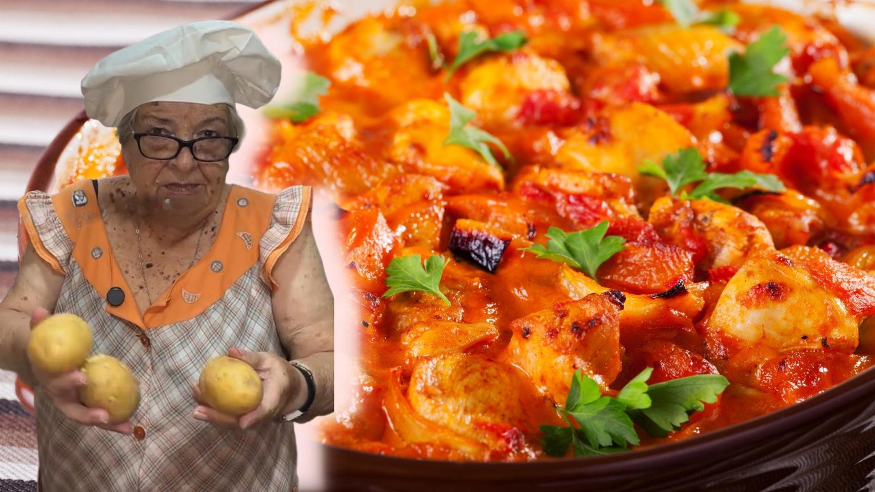 Encarna, abuela cocinera, en un montaje de El Español