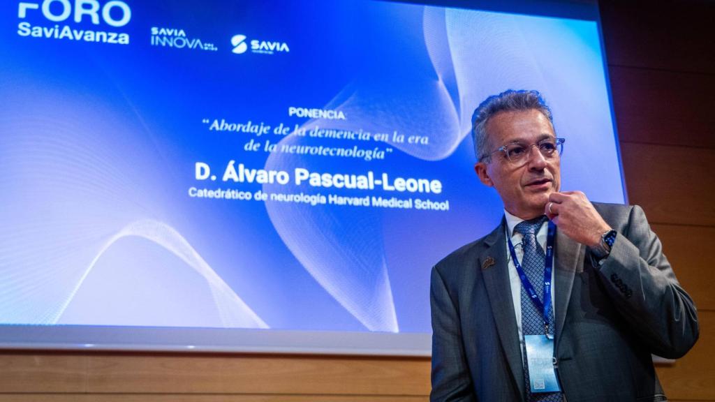 Álvaro Pascual-Leone durante su ponencia en el IV Foro SaviAvanza.