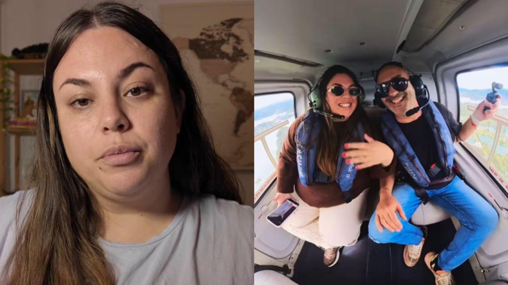 Inés Pradas, creadora de contenido, y su esposo José.