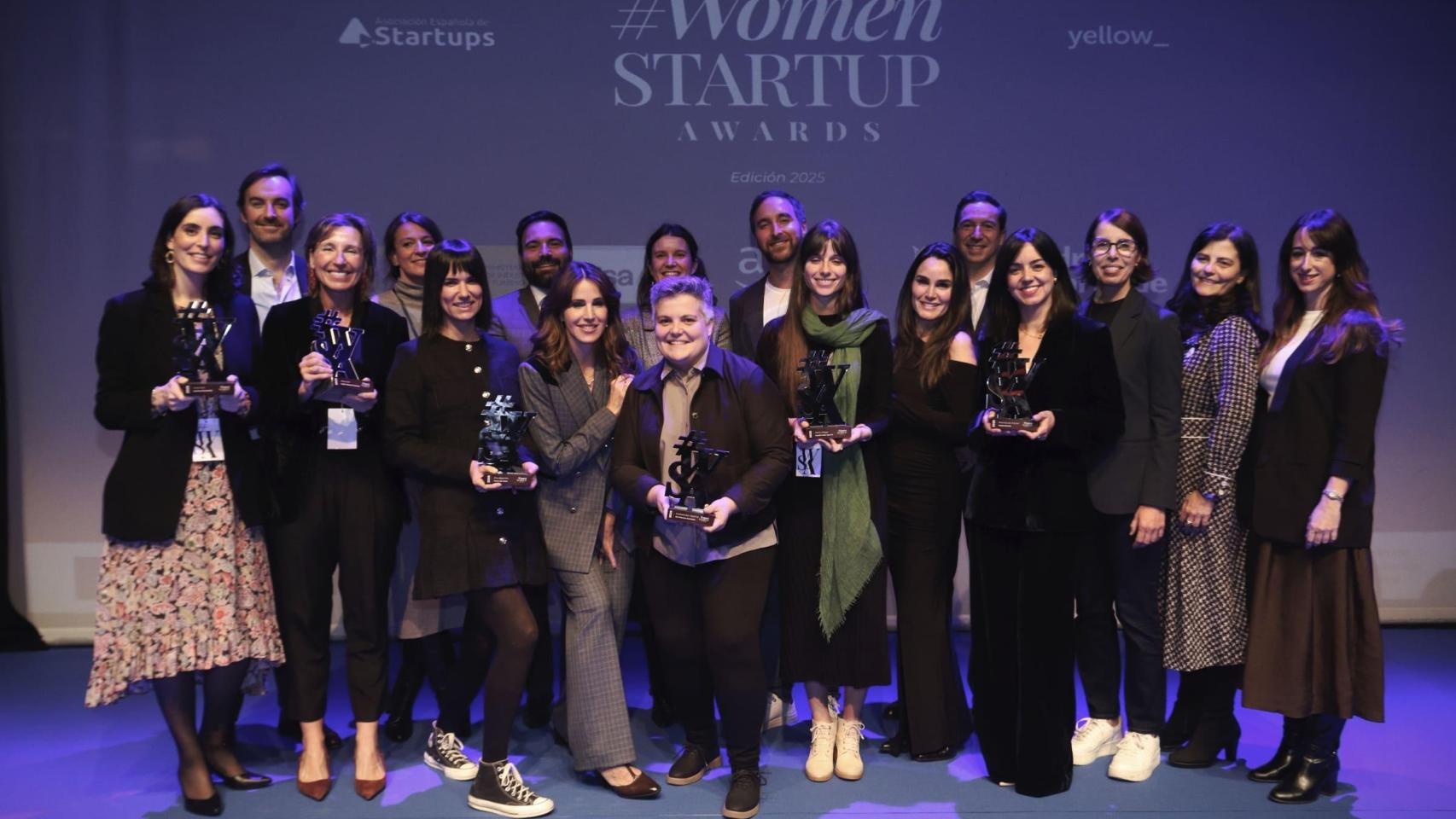 Foto de  familia de los Women Startup Awards 2025, este 17 de noviembre.