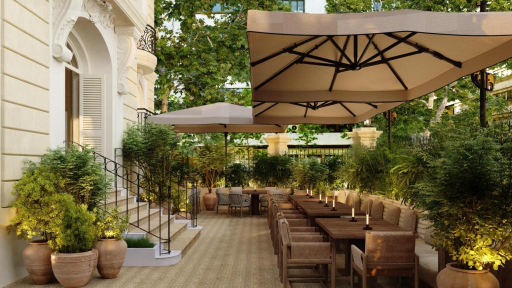 El Campero y su terraza en Madrid.