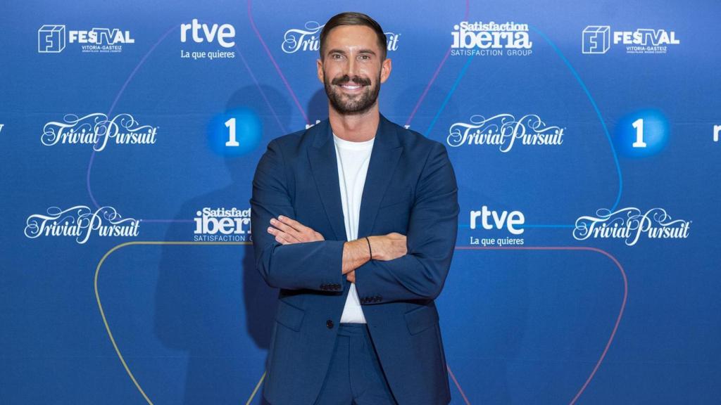 Egoitz Txurruka 'Txurru' en la presentación de 'Trivial Pursuit' en el FesTVal de Vitoria.