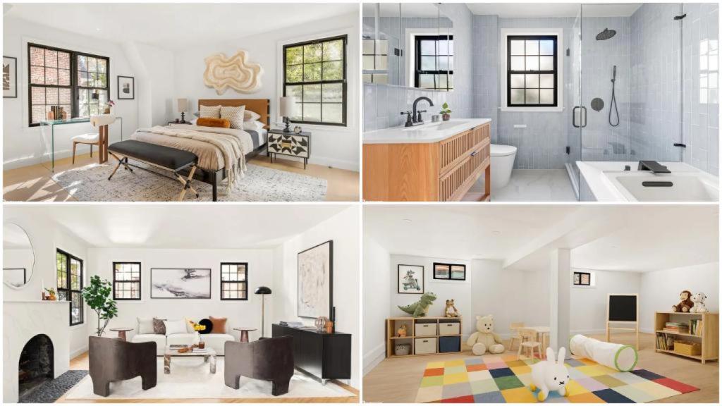 Habitaciones de la casa de la infancia de Donald Trump.