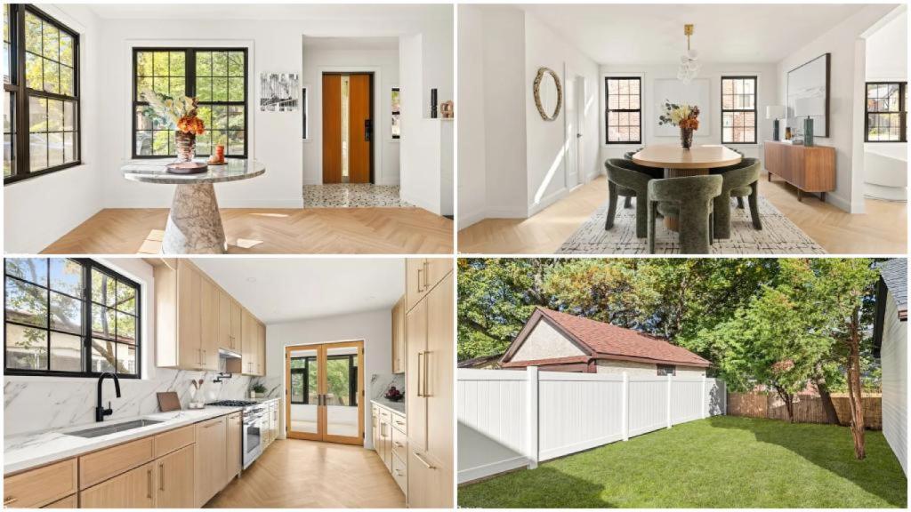 Diferentes espacios en la casa de la infancia de Donald Trump.