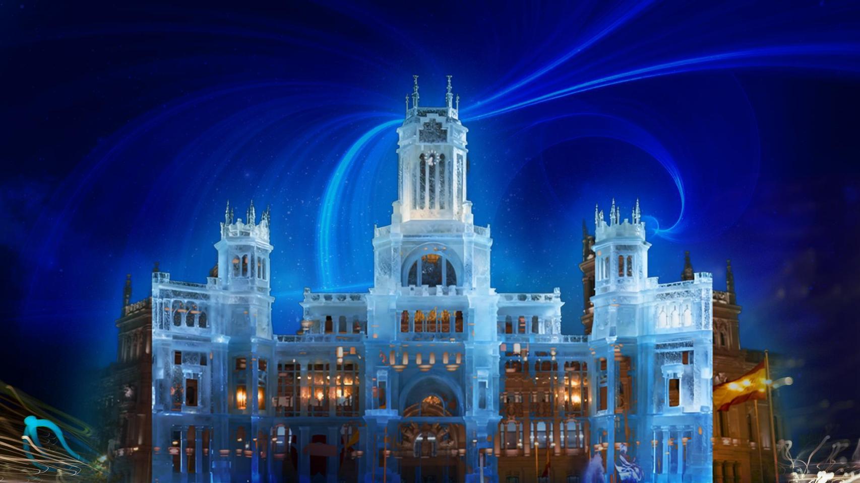 Imagen del videomapping que se proyectará en Cibeles este sábado.