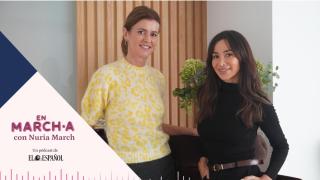 Nuria March, con Cecilia Gómez.