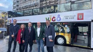 Presentación del Nadal Bus de Vigo, a 2025.