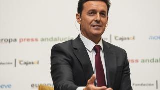 Javier Aureliano García, presidente de la Diputación de Almería, en un acto el pasado septiembre.