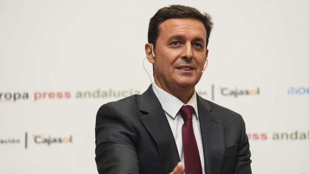 Javier Aureliano García, presidente de la Diputación de Almería, en un acto el pasado septiembre.