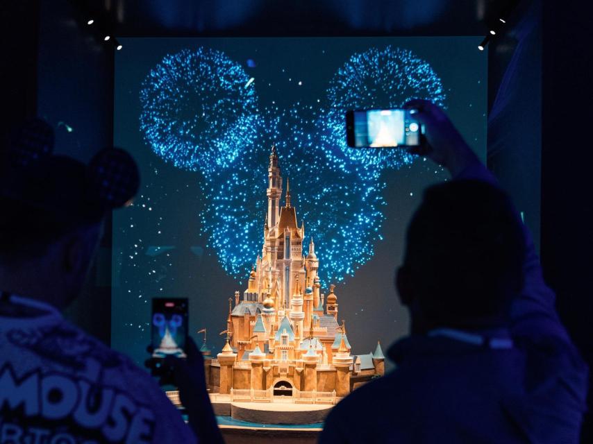 El castillo de Disney expuesto.