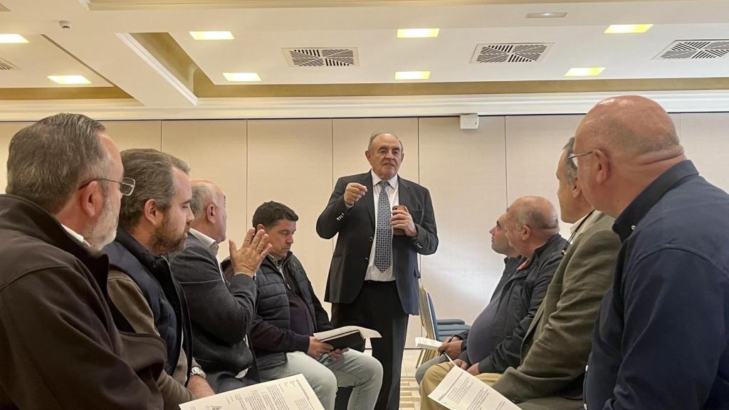 José María Fresneda, presidente de Asaja Castilla-La Mancha en la constitución de la Sectorial del Pistacho.