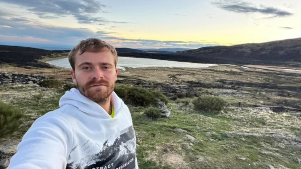 Richard Nevado durante su aventura