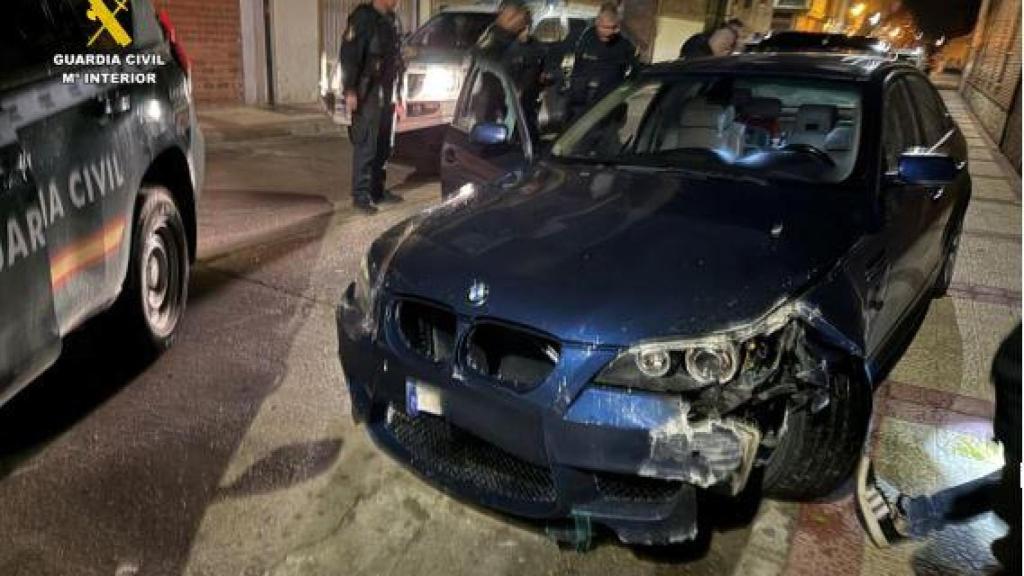 Así quedó el vehículo tras la persecucción