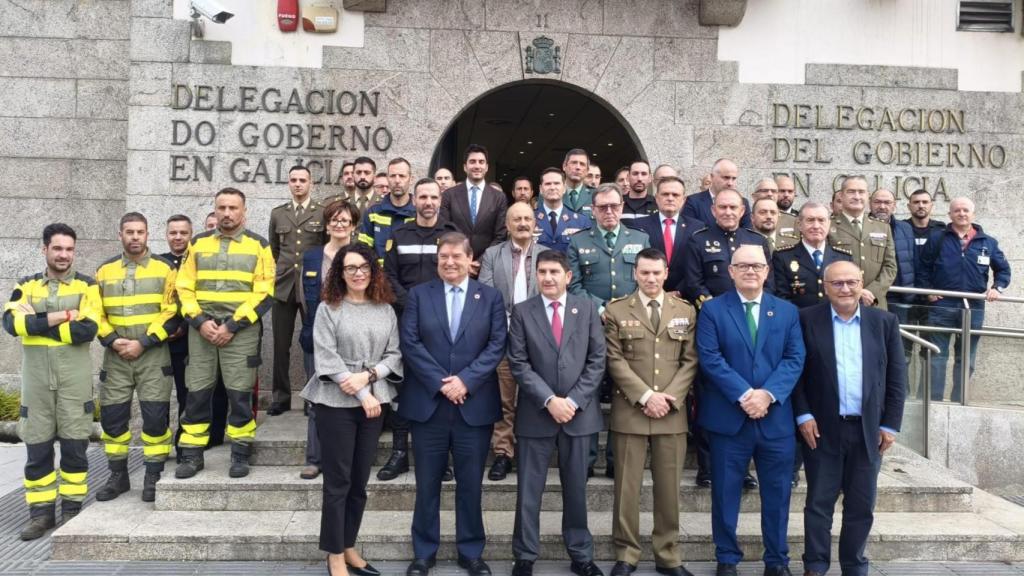 El Gobierno homenajea en Galicia a lo medios estatales que participaron en la lucha contra los incendios