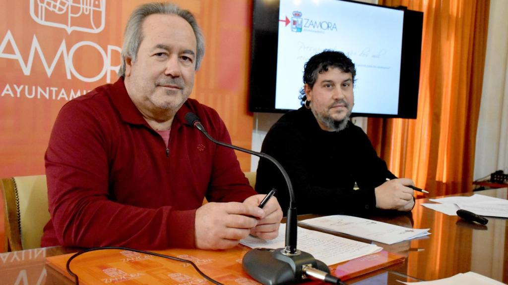 El alcalde de Zamora, Francisco Guarido y el concejal de Hacienda, Diego Bernardo