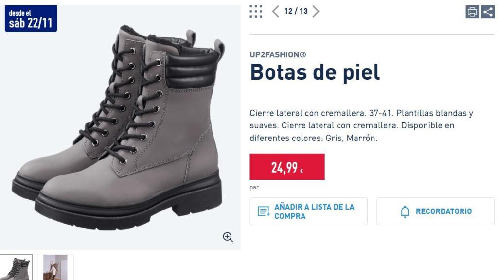 Botas de piel.