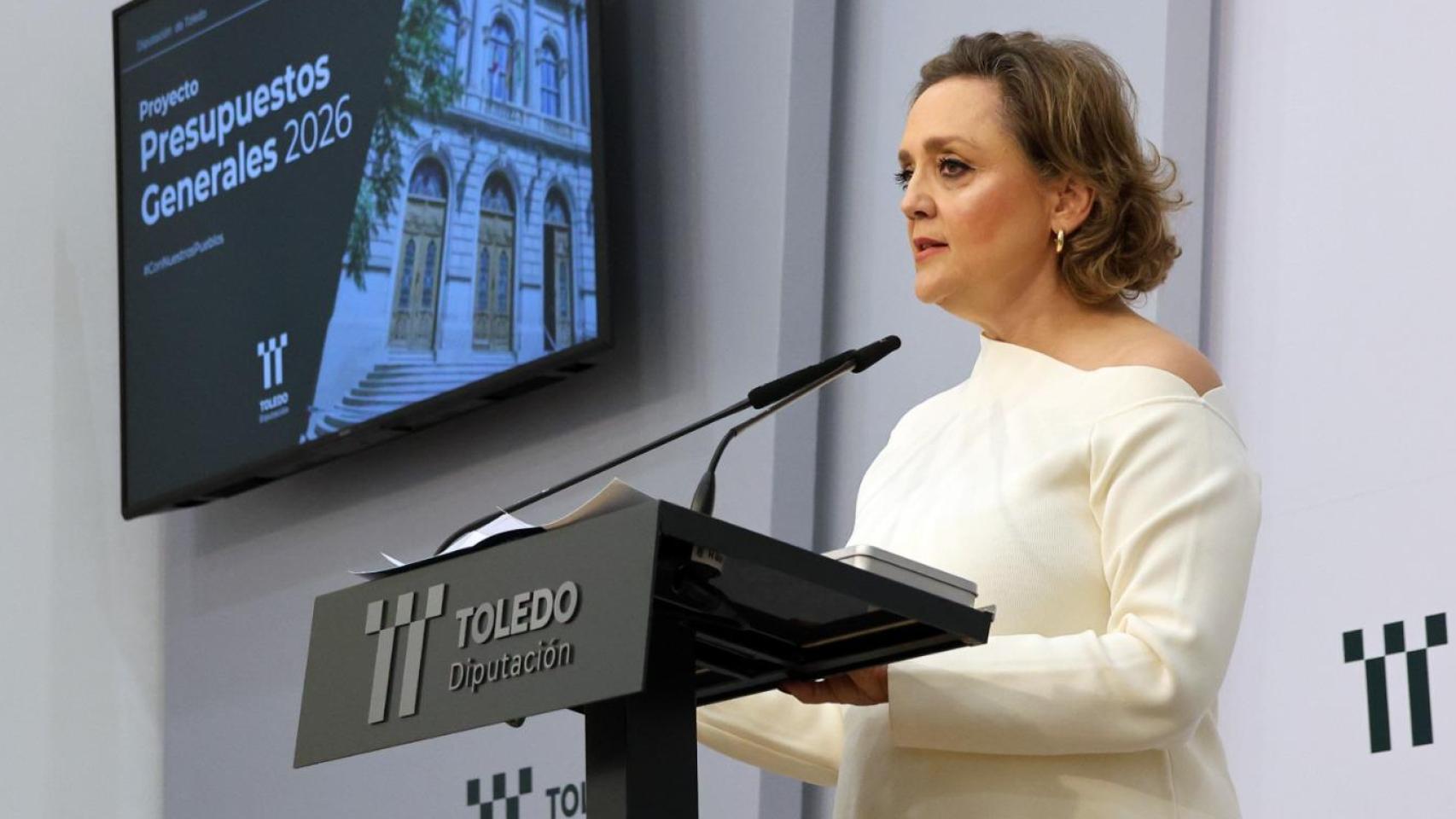 Soledad de Frutos, portavoz de la Diputación de Toledo y diputada de Presupuestos, Hacienda y Promoción Económica.