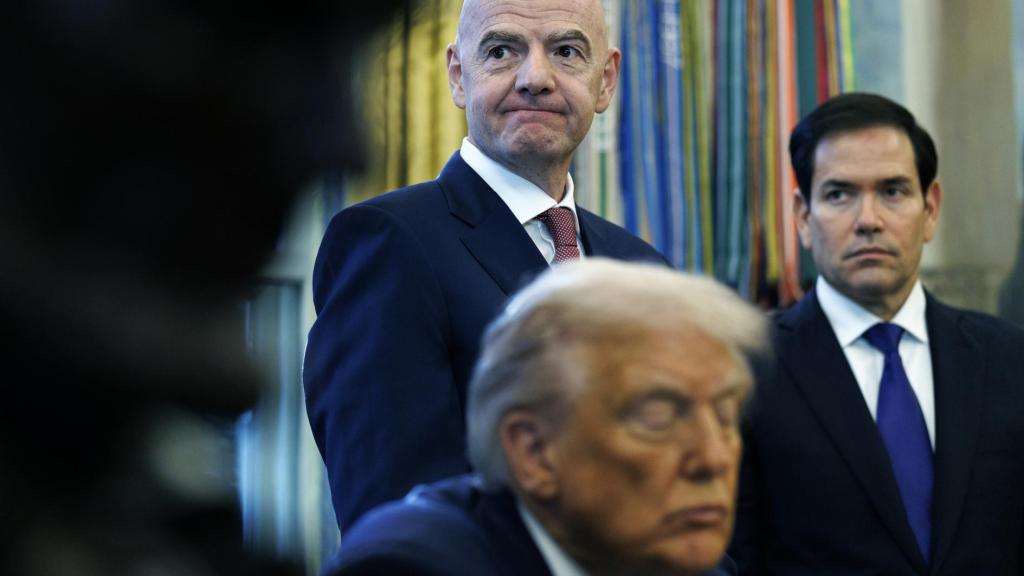 Gianni Infantino, presidente de la FIFA, asiste a la presencia de Donald Trump en la Casa Blanca
