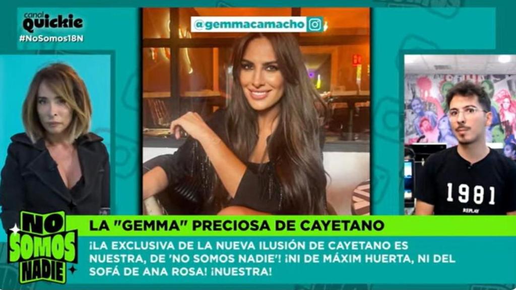 María hablando con Arnau Martínez.