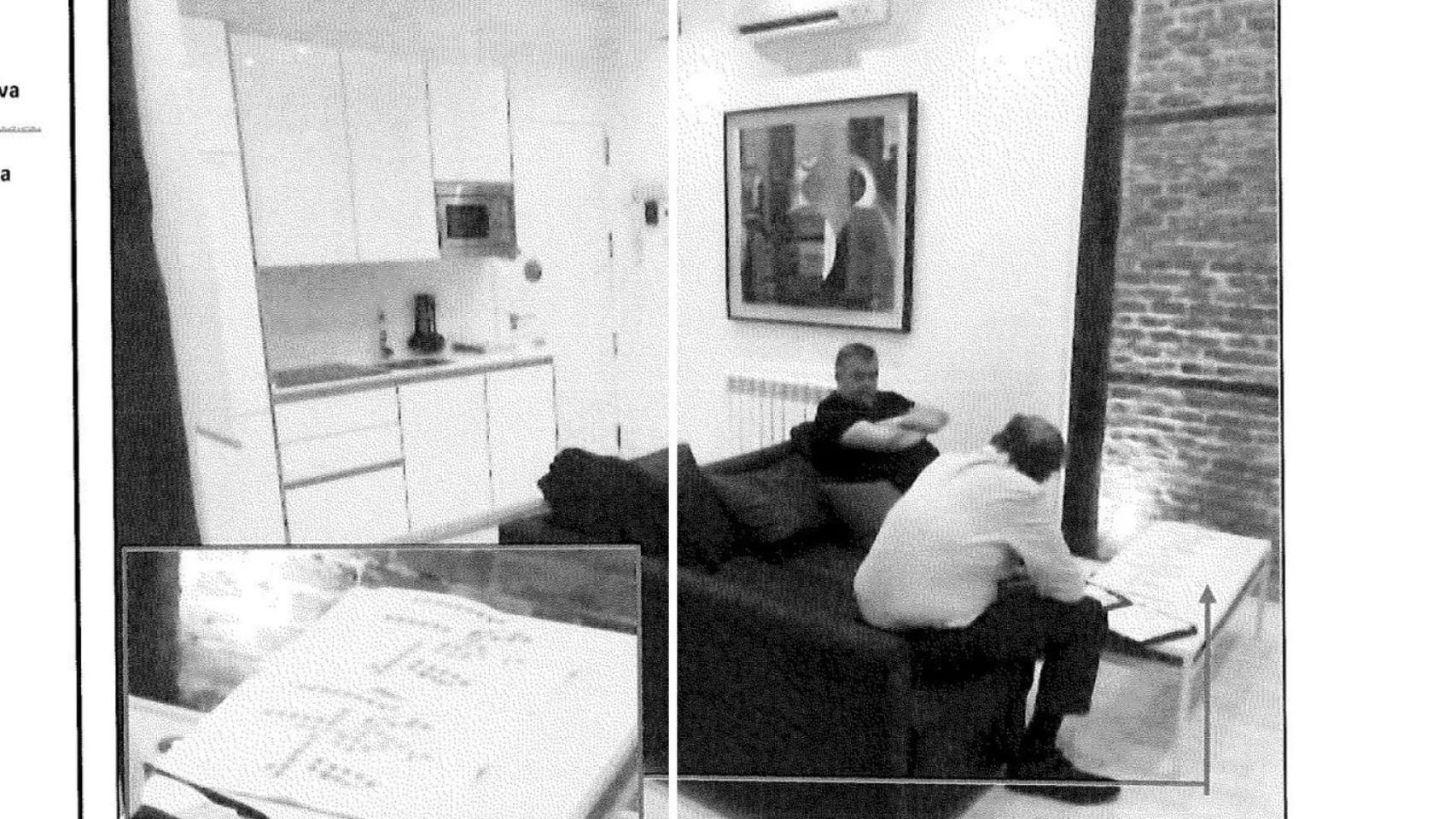 Fotografía de Santos Cerdán con uno de los empresarios investigados hallada en el teléfono de Antxon Alonso.