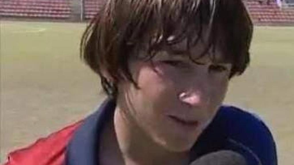 Leo Messi, durante sus años en La Masía.