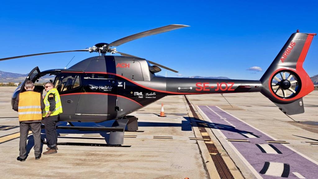 El helicóptero con el que se han hecho las pruebas.