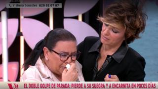 María del Monte rompe a llorar en directo en 'Y ahora Sonsoles': Lo más duro fue no poder despedirme de mi hermano