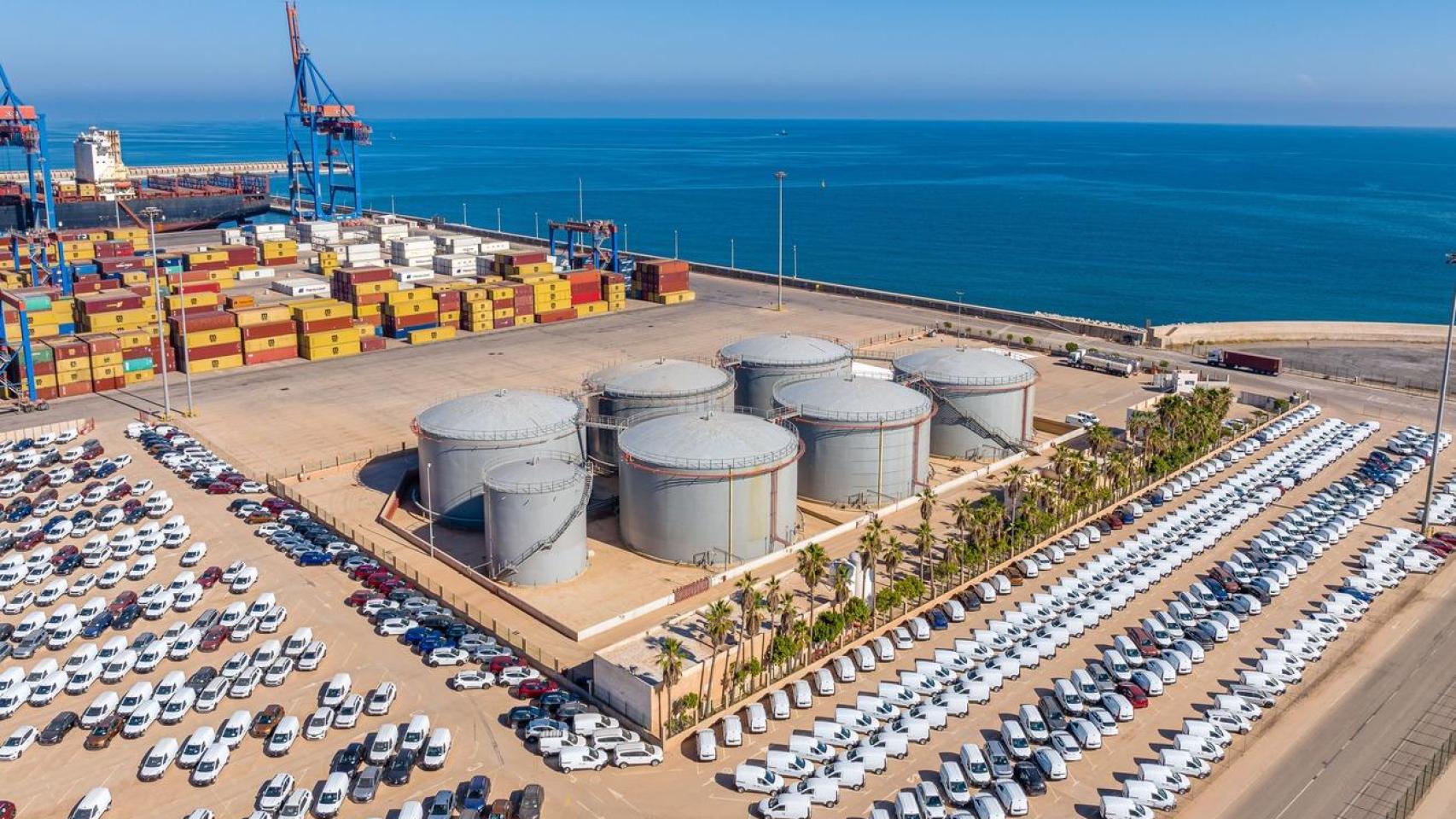 Imagen de la terminal de Hafesa en el puerto de Málaga.