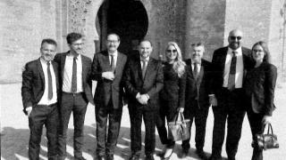 Foto de Cerdán y Ábalos en Marruecos.