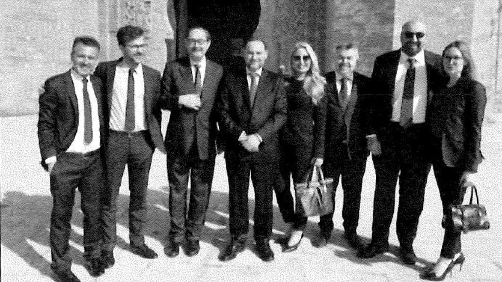 Foto de Santos Cerdán, Ábalos, Koldo García y Jésica Rodríguez, en Marruecos, tomada a finales de enero de 2019.