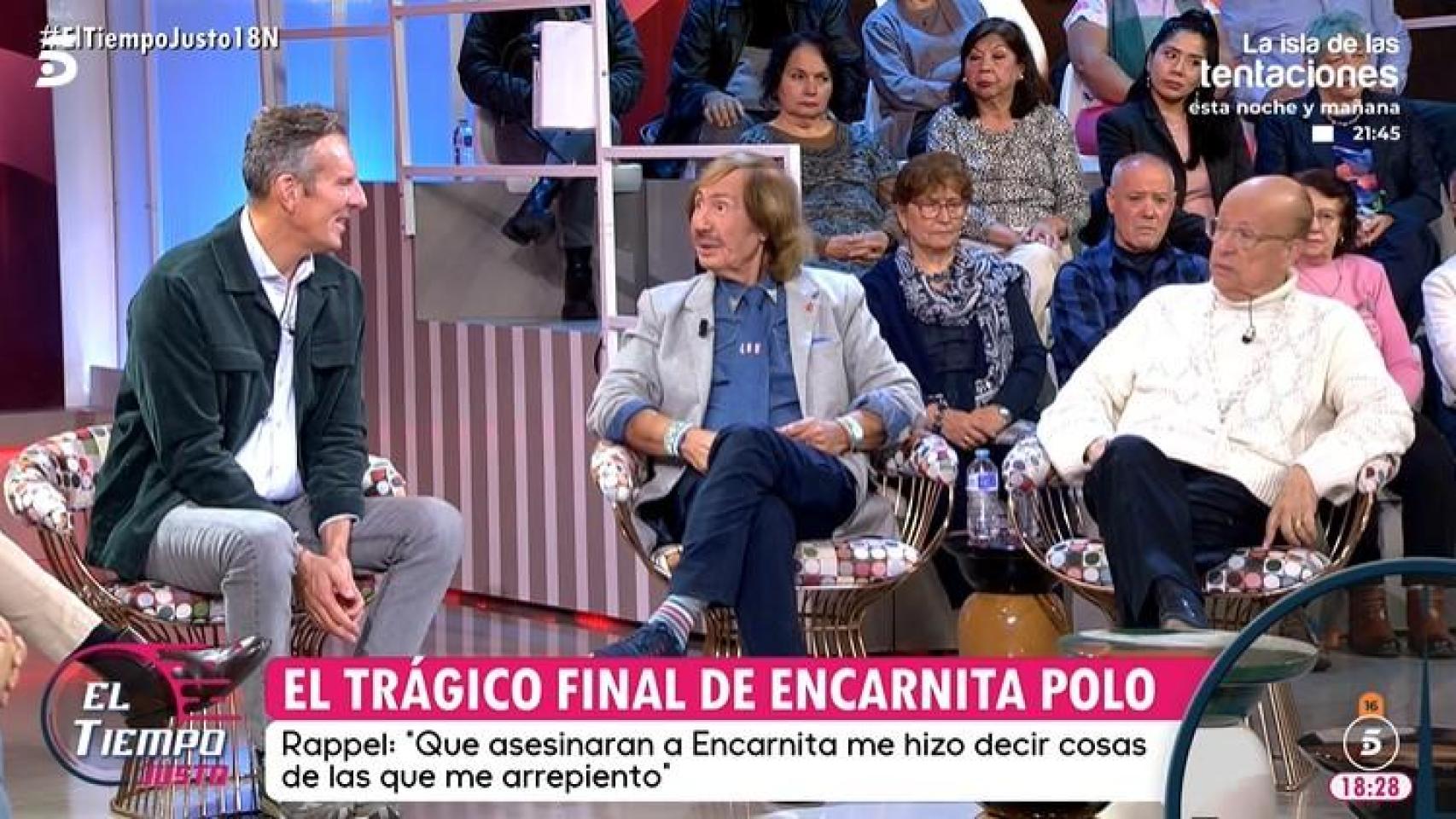Pablo Sebastian y Rappel, hablando con Joaquín Prat en 'El tiempo justo'.