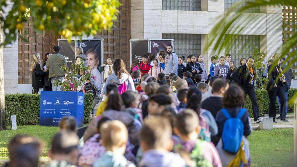 Los niños también se han acercado a la Casa Colón para formar parte del Festival