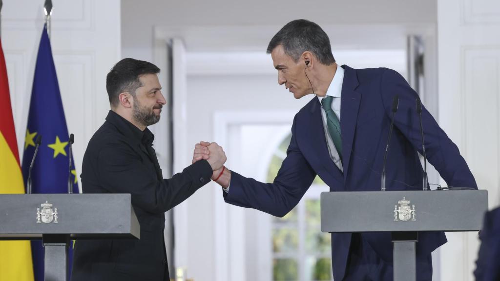 Volodímir Zelenski y Pedro Sánchez, el pasado noviembre, en el Palacio de la Moncloa
