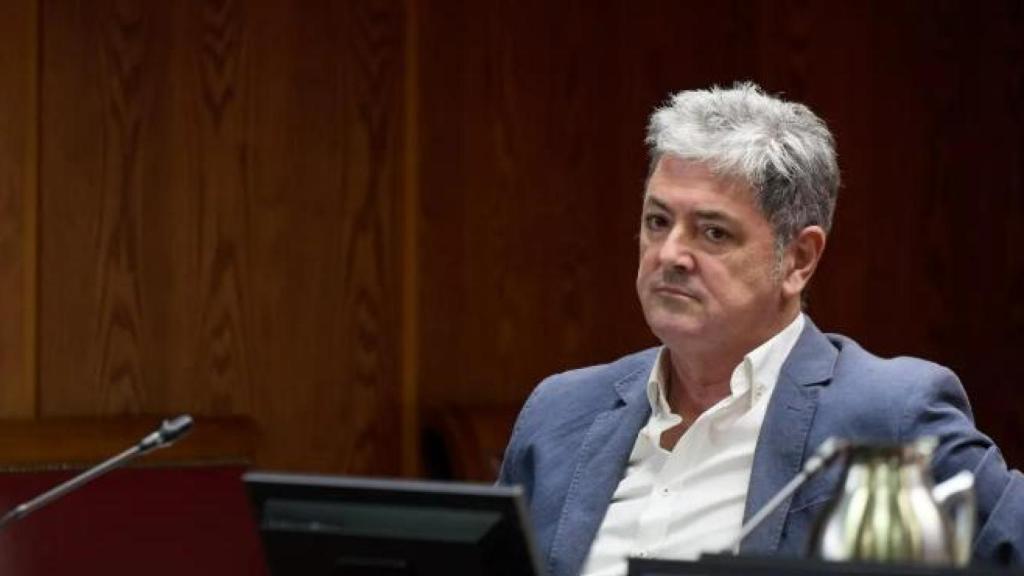 Antxon Alonso, dueño de Servinabar, en julio de este año en el Senado.