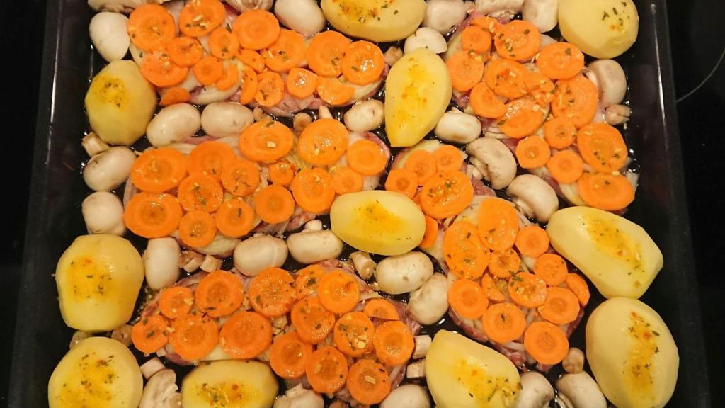 Parrillada de verduras.