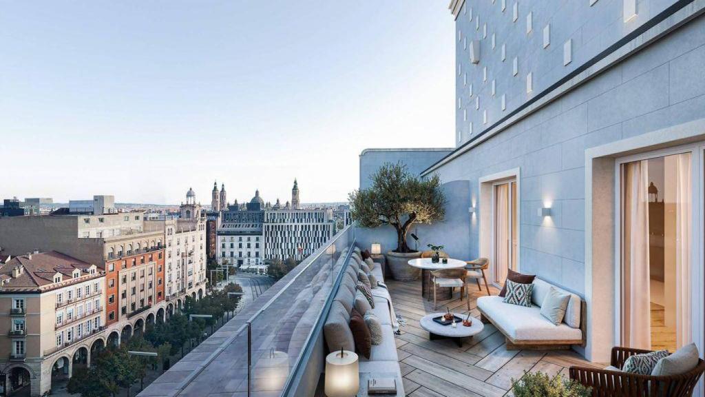 Vistas del ático más exclusivo de Zaragoza