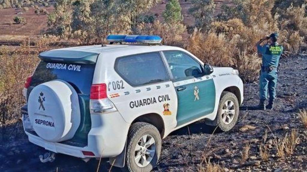 Un vehículo de la Guardia Civil
