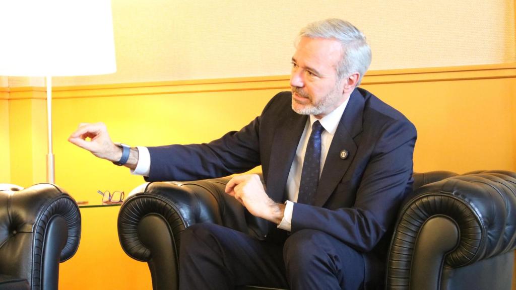 Jorge Azcón, en una entrevista para EL ESPAÑOL DE ARAGÓN