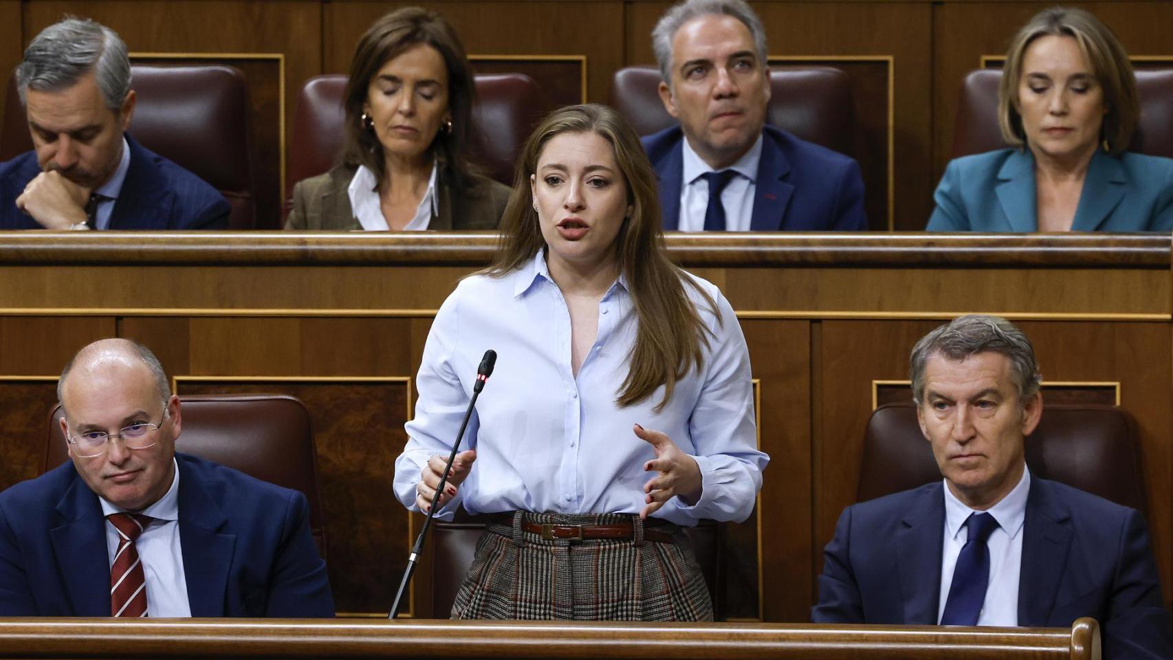 La portavoz del Partido Popular en el Congreso, Ester Muñoz, este miércoles.